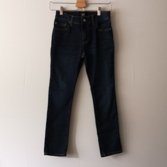 GAP Kids Jeans NWOT Regular Stretch Skinny 10 Dark - Picture 1 of 4